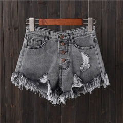 Emilia Denim-Baumwollshorts