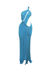 Maxikleid mit hohem Schlitz