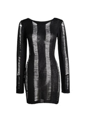 MAIN BABE CROCHET MINI DRESS