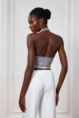 Julissa – Zweiteiliges Netzoberteil mit Strass