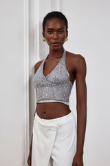 Julissa – Zweiteiliges Netzoberteil mit Strass