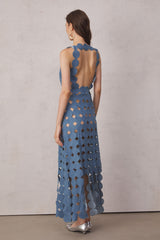 Juniper Circle Hollow Denim Maxikleid