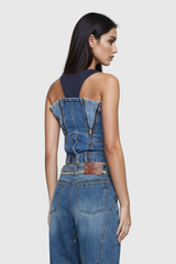 Kavya Deconstruct Denim Top