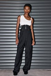 Kiara Fischgrätenhose mit Knöpfen