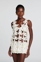 Ärmelloses Minikleid „Kira Flower Hollow“