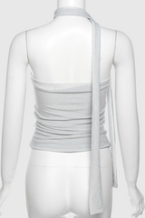 Lilliana Off Shoulder Sequin Double Color Top