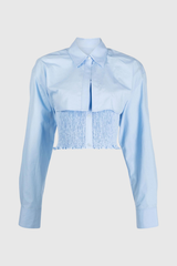 Lillie False – Zweiteiliges kurzes Oberteil in Blau