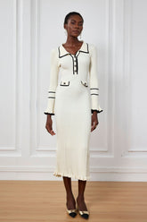 Luella – Midikleid aus Strick mit Rüschen