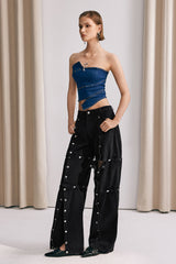 Luisa Jeans mit Knopfverzierung