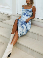 Anmutiger Minirock aus Batik-Netzstoff