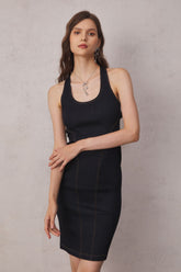 Rückenfreies, figurbetontes Cross-Midikleid Milena