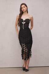 Mya Maxirock mit Fransen