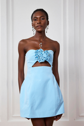 Trägerloses Minikleid „Natalia“ in Rosa