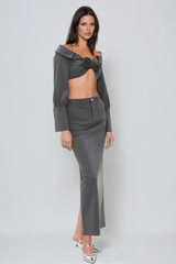 Ojasvi – Neckholder-Set mit Blumenmuster