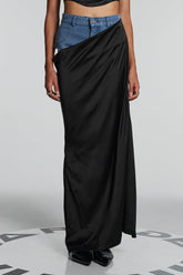 Ronny Denim Hollow Maxirock