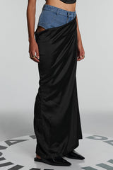 Ronny Denim Hollow Maxirock