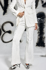 Rosalina Jeans mit Fransenstreifen