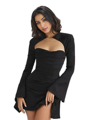 Drapiertes Korsett-Minikleid