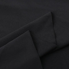 Hochgeschlossenes Maxikleid mit weißen Blumenaufnähern