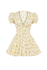 Sommerliches Plisseekleid