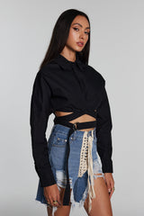 Tallulah Oberteil mit gekreuzter Hohlschnalle