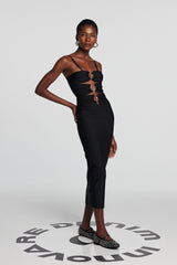 Tessa Hollow Spaghetti-Maxikleid