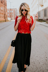 Marry Me Spitzen-Kurzarmtop – 3 Farben