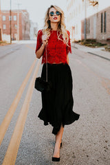 Marry Me Spitzen-Kurzarmtop – 3 Farben