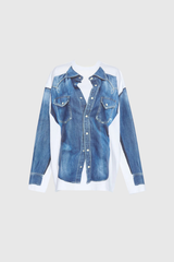 Oberteil mit Vedika-Illusionsdruck