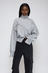 Waverley Asymmetrisches Reißverschluss-Top