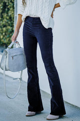 Gwen – Cordhose mit Schlaghose und elastischem Bund