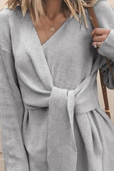 Lässiges, einfarbiges Patchwork-Oberteil mit V-Ausschnitt (4 Farben)