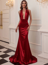 Wandelbares Maxi-Satinkleid FT5035