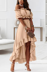 Windmill – Schulterfreier Midi-Anzug