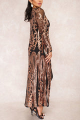 Party Muse – Kimonomantel mit offener Vorderseite und Pailletten