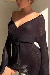 Fun In The Sun Strick-Überwurfkleid