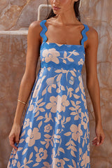 Vivi – Gewelltes Maxikleid mit seitlichem Reißverschluss und Strumpfhaltern