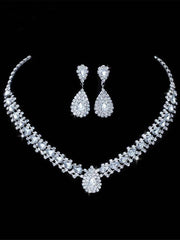 Formales Strass-Schmuckset MSE033125