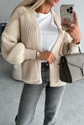 Coad Strickjacke mit langen Ärmeln und Tasche