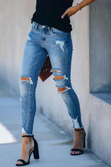 Zerrissene Skinny Jeans