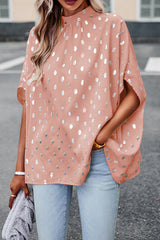 Eliana Lose Bluse mit Polka Dot-Print und Dolman-Ärmeln