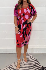 Oversize-Kleid mit T-Steg und Rundhalsausschnitt in mehreren Farben