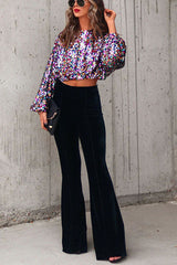 Dream Girl Pailletten-Crop-Top