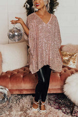 Light The Way – Tunikabluse mit Paillettenbesatz