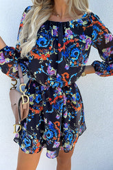 Minikleid mit Waldblumenmuster