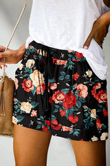 Into Bliss – Bedruckte Shorts mit Kordelzug und elastischer Taille und Tasche