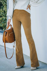 Gwen – Cordhose mit Schlaghose und elastischem Bund