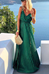 Once Upon A Summer – Maxi-Wickelkleid aus strukturiertem Stoff