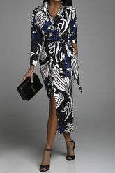 Lasting Daydream – Bedrucktes Wickel-Midikleid