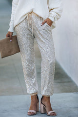 Huxley – Jogginghose mit elastischem Bund und Pailletten